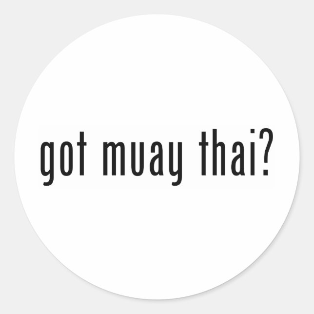 Sticker Rond tu as beaucoup de thai ? (Devant)