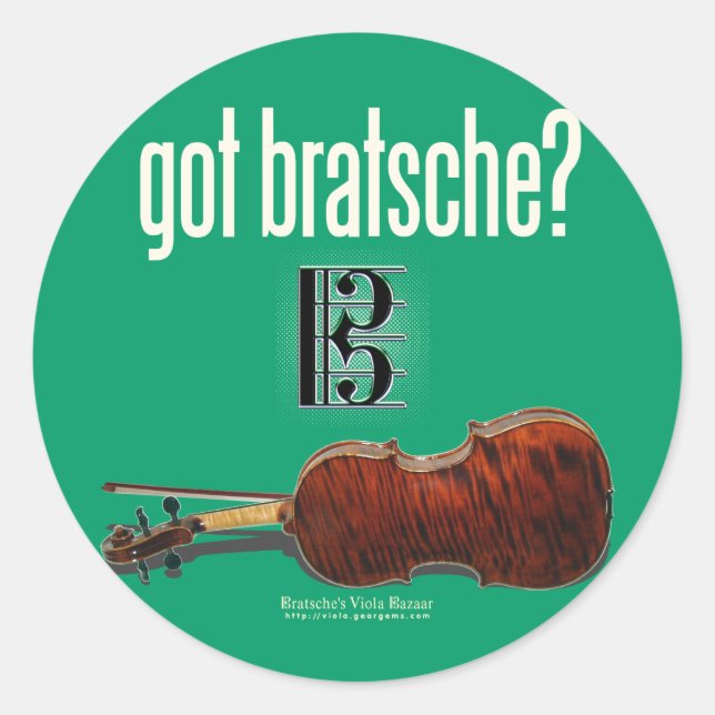 Sticker Rond tu as de la bratsche ? (Devant)