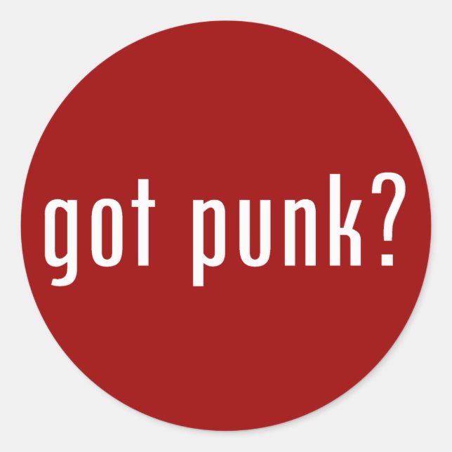 Sticker Rond tu as du punk ? (Devant)