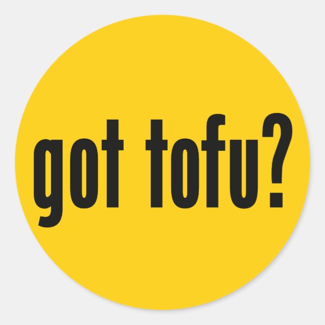 Sticker Rond tu as du tofu ? (Devant)