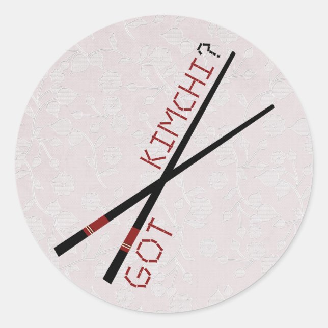 Sticker Rond Tu as Kimchi ? (Devant)