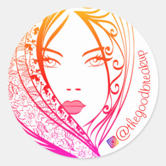 Sticker Rond Tu es belle