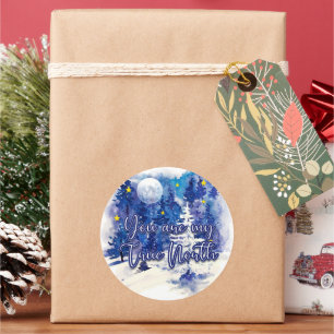 Sticker Rond Tu Es Mon Vrai Nord