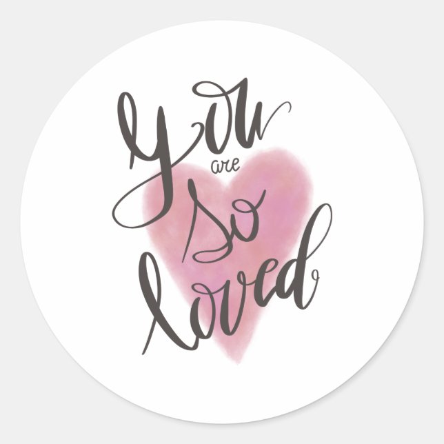 Sticker Rond Tu Es Si Amoureux (Devant)