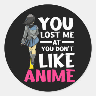 Sticker Rond Tu M'As Perdu Vêtements Anime Manga Cosplay Otaku