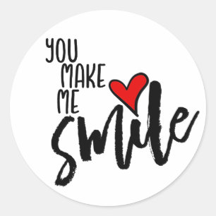 Sticker Rond Tu Me Fais Sourire