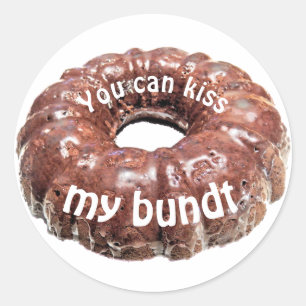 Sticker Rond Tu peux embrasser mon bundt