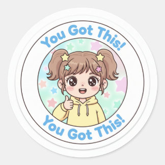 Sticker Rond Tu peux le faire