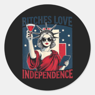 Sticker Rond Tu Ressembles Au 4 Juillet Ça Me Donne Envie D'un