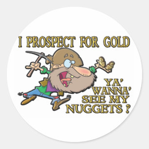 Sticker Rond Tu Veux Pas Voir Mes Nuggets ?