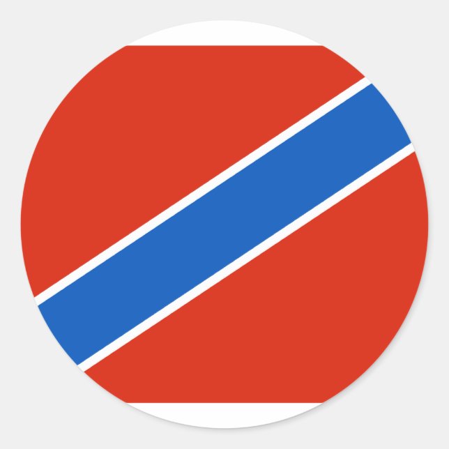 Sticker Rond Tuapse (Kraï de Krasnodar), drapeau russe (Devant)
