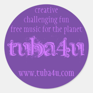Sticker Rond tuba4u #2
