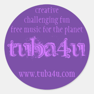 Sticker Rond tuba4u #2
