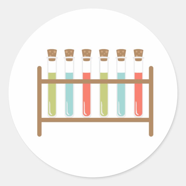 Sticker Rond Tubes de test (Devant)
