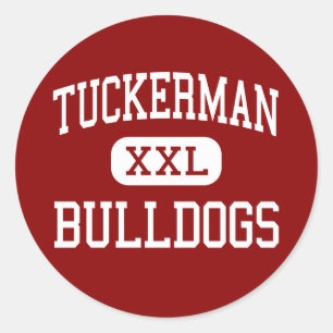 Sticker Rond Tuckerman - Bulldogs - High - Tuckerman Arkansas