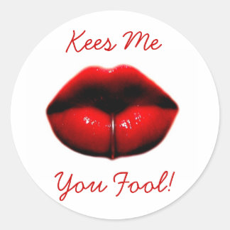 Sticker Rond Tuez-Moi, imbécile !