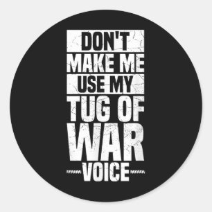 Sticker Rond Tug Of War Rope Tirez Un Citation Sport Pour Un Tu