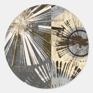 Sticker Rond Tuiles d'éclatement I