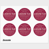 Sticker Rond Tuit rond (Feuille)