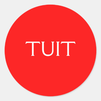 Sticker Rond TUIT Rouge