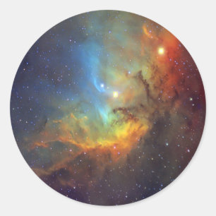 Sticker Rond Tulip Nebula SH2-101 NASA