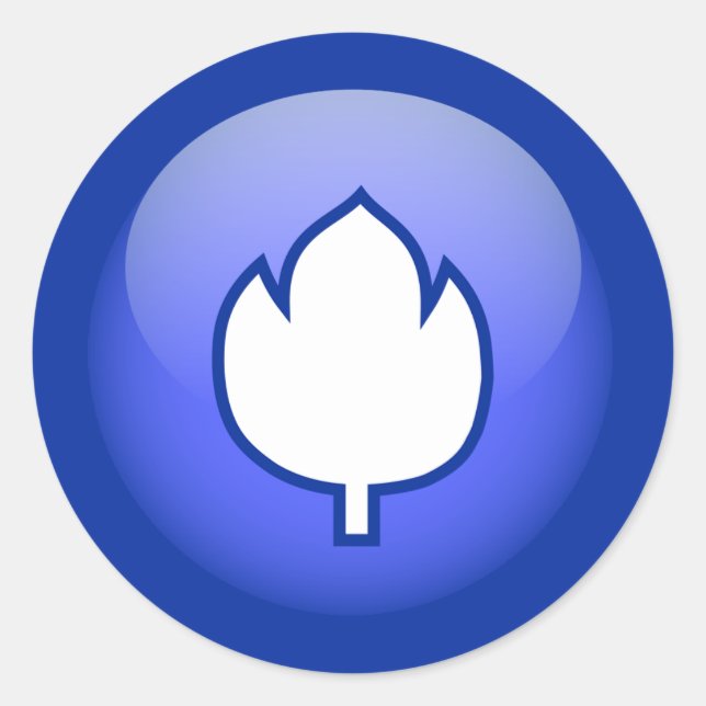 Sticker Rond Tulipe hollandaise (Devant)