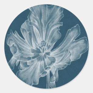 Sticker Rond Tulipe monochrome II