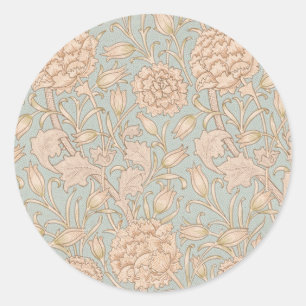 Sticker Rond Tulipe sauvage de William Morris, design floral