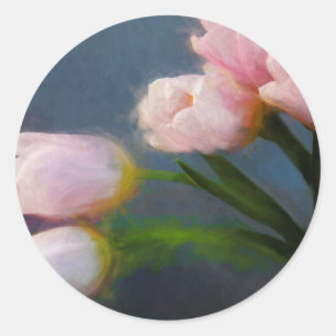Sticker Rond Tulipes 3