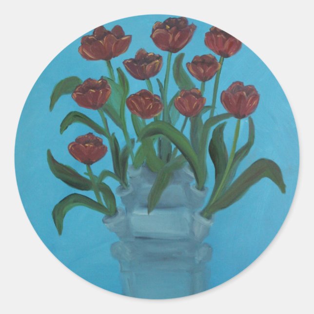 Sticker Rond tulipière (Devant)