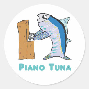 Sticker Rond Tuner de piano (thon)