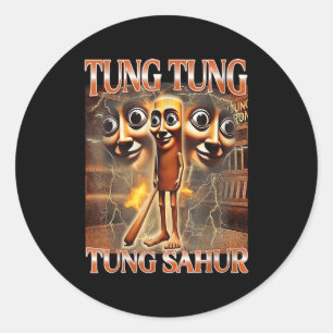 Sticker Rond Tung Tung Sahur