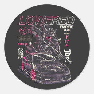 Sticker Rond Tuning automobile culture japonaise