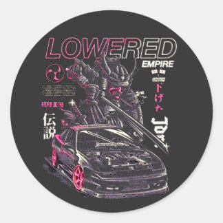 Sticker Rond Tuning automobile culture japonaise