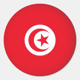 Sticker Rond Tunisie ronde