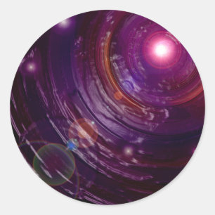 Sticker Rond Tunnel des lucioles