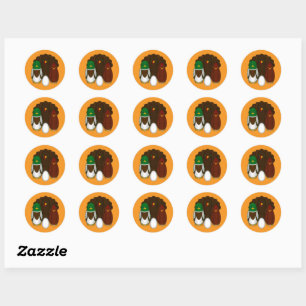 Sticker Rond Turducken -