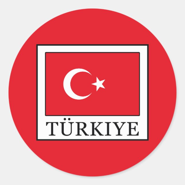 Sticker Rond Türkiye (Devant)