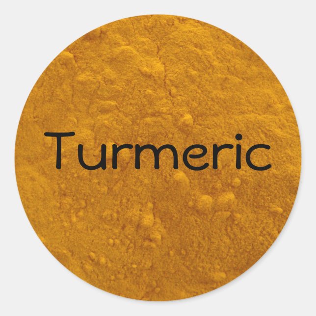 Sticker Rond Turmeric Photo (Devant)