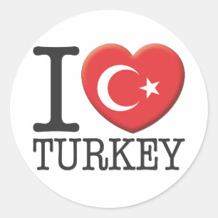 Sticker Rond Turquie
