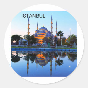 Sticker Rond Turquie Istanbul Mosquée bleue (St.K.
