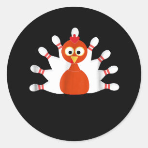 Sticker Rond turquie sportive et bowling - action de grâces