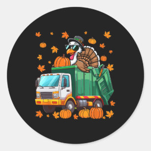 Sticker Rond Turquie Sungles Conduite Garge Camion Thanksgiving