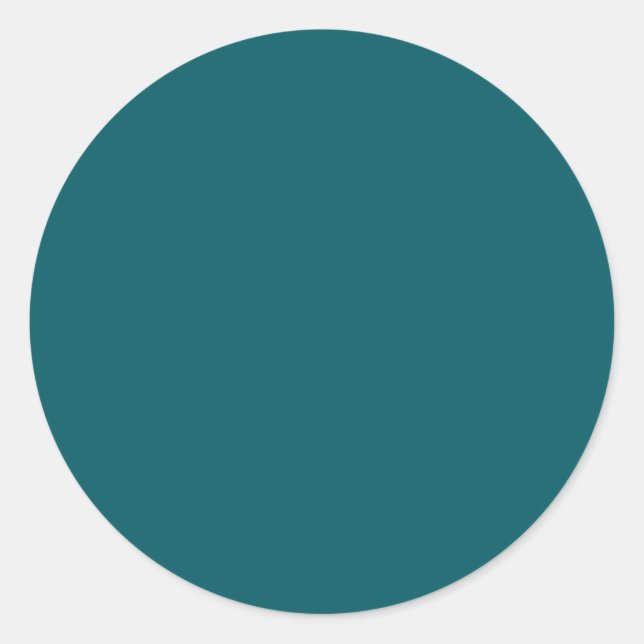 Sticker rond Turquoise foncé (Devant)