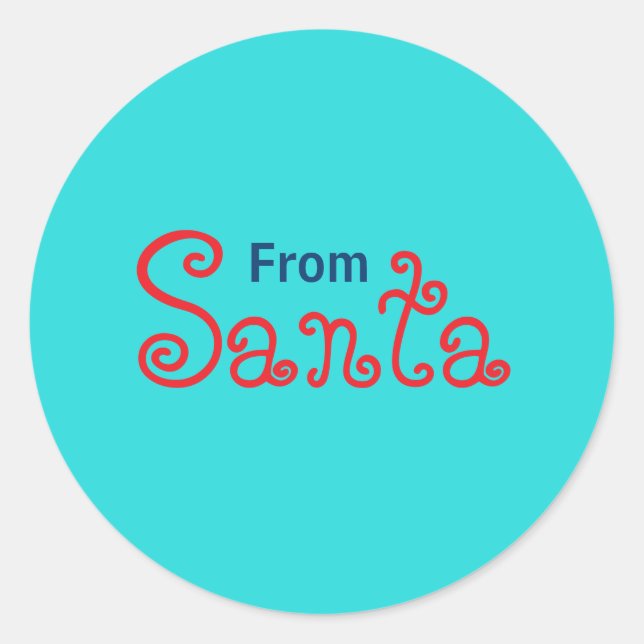 Sticker Rond Turquoise Moyen Uni (Devant)