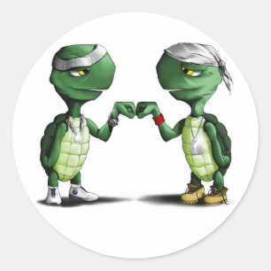 Sticker Rond Turttles