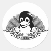 Tux Penguin - (Linux, Open Source, Copyleft, FSF)