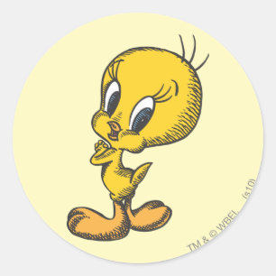 Sticker Rond TWEETY™ Lovely