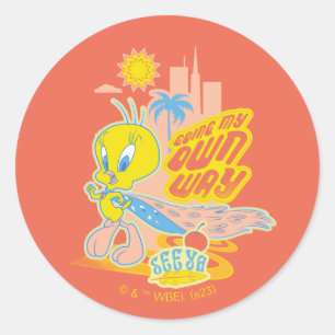 Sticker Rond TWEETY™ - Mon propre chemin
