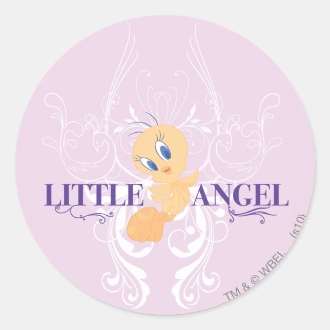 Sticker Rond TWEETY™ "Petit Ange" (Devant)